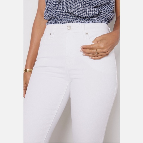 Good American Women’s Good Classic Bootcut Jeans White High Rise NWT 6/28 - Picture 2 of 13